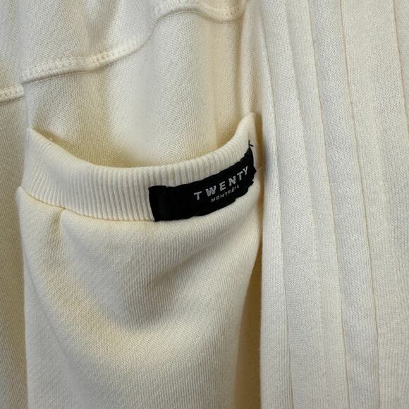New XL‎ Twenty Montreal Cream Sunnyside Reverse Loop Terry Sweatpant Jogger Pant - Picture 9 of 13